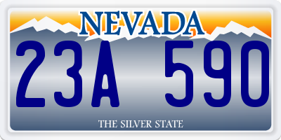 NV license plate 23A590