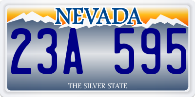 NV license plate 23A595