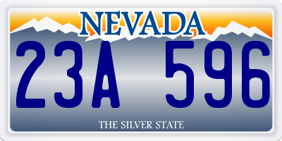 NV license plate 23A596
