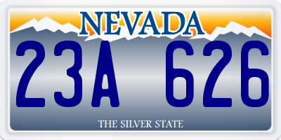 NV license plate 23A626