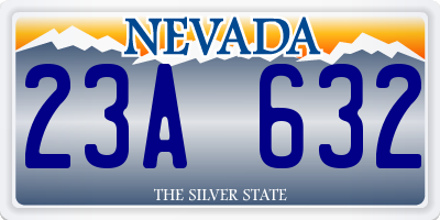 NV license plate 23A632