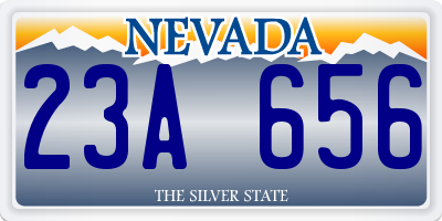 NV license plate 23A656
