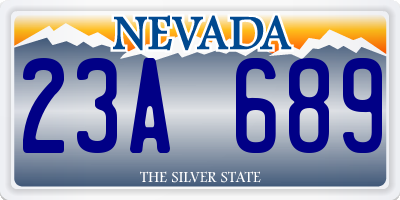 NV license plate 23A689