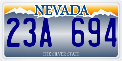 NV license plate 23A694