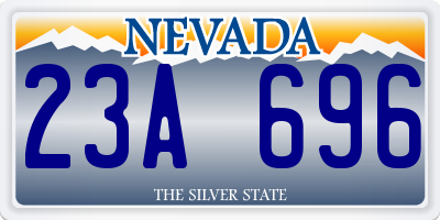 NV license plate 23A696