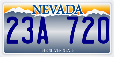 NV license plate 23A720