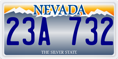 NV license plate 23A732