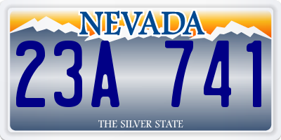 NV license plate 23A741