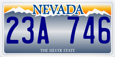 NV license plate 23A746