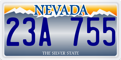 NV license plate 23A755