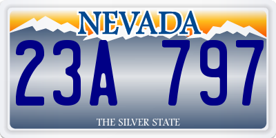 NV license plate 23A797