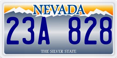 NV license plate 23A828