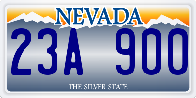 NV license plate 23A900