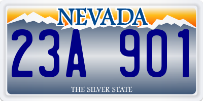 NV license plate 23A901