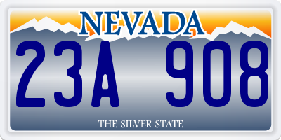 NV license plate 23A908