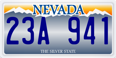 NV license plate 23A941