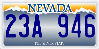 NV license plate 23A946