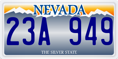 NV license plate 23A949