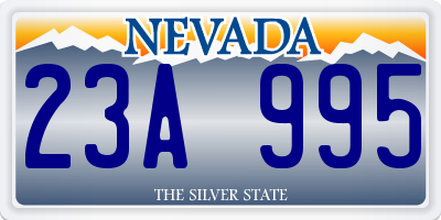 NV license plate 23A995