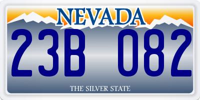 NV license plate 23B082
