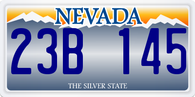 NV license plate 23B145