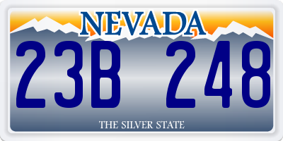 NV license plate 23B248