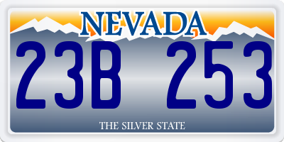 NV license plate 23B253