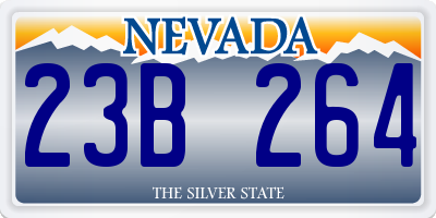NV license plate 23B264