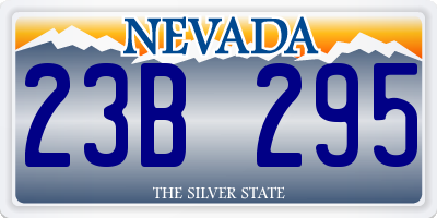 NV license plate 23B295