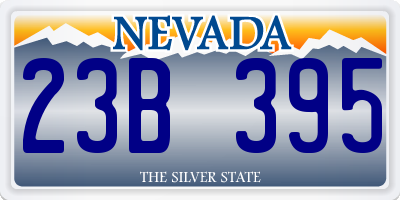 NV license plate 23B395