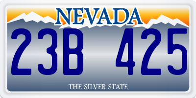 NV license plate 23B425