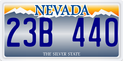 NV license plate 23B440