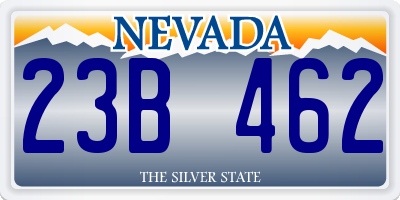 NV license plate 23B462