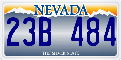 NV license plate 23B484