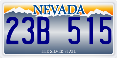 NV license plate 23B515