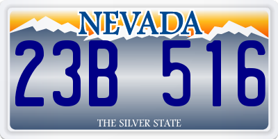 NV license plate 23B516