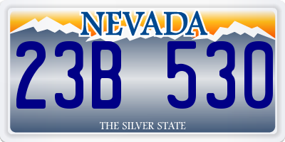 NV license plate 23B530