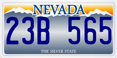 NV license plate 23B565