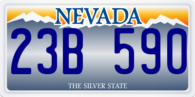 NV license plate 23B590