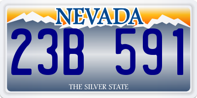 NV license plate 23B591