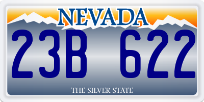 NV license plate 23B622