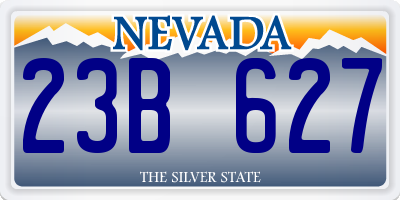 NV license plate 23B627