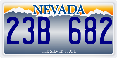 NV license plate 23B682