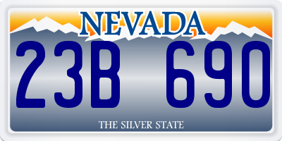 NV license plate 23B690