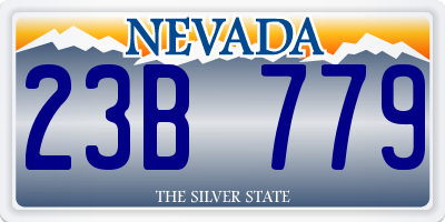 NV license plate 23B779