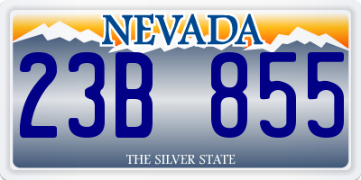 NV license plate 23B855