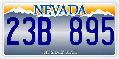 NV license plate 23B895