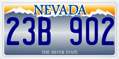 NV license plate 23B902