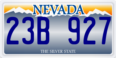 NV license plate 23B927