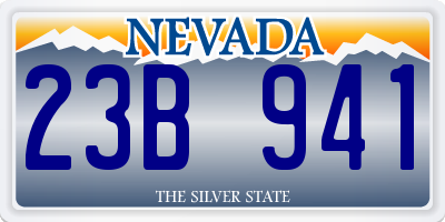 NV license plate 23B941